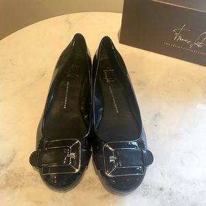 Franco Sarto The Artist’s Collection, A-Jackson, Black Patent Leather, Size 11M